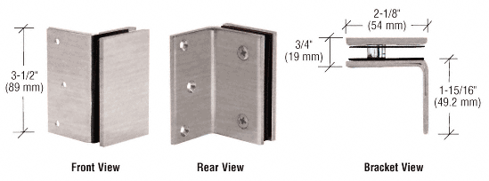 GDI Brushed Nickel Geneva Series Wall Mount Bracket