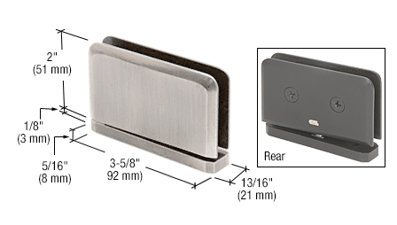 GDI Brushed Nickel Prima #2 Pin 01 Series Top or Bottom Mount Hinge