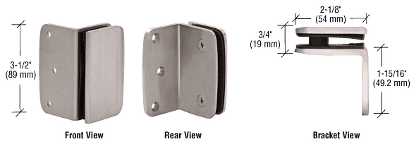 GDI Brushed Nickel Roman Series Wall Mount Bracket
