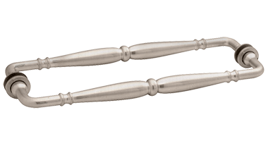 GDI Brushed Nickel Victorian Style 12" Back-to-Back Towel Bar