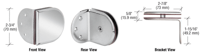 GDI Chrome Berlin Series Wall Mount Bracket