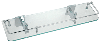 GDI Chrome Geneva Series 18" Glass Shelf