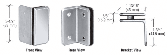 GDI Chrome Monaco Series Wall Mount Bracket