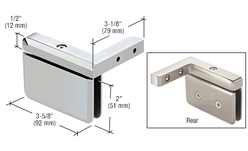 GDI Chrome Prima 05 Series Right Hand Offset Mount Hinge