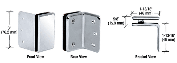 GDI Chrome Trianon Series Wall Mount Bracket