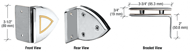 GDI Chrome/Gold Accents Cathedral Wall Bracket