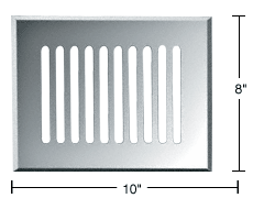 GDI Clear Mirror 8" x 10" Glass Mirror Grille