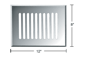 GDI Clear Mirror 8" x 12" Glass Mirror Grille
