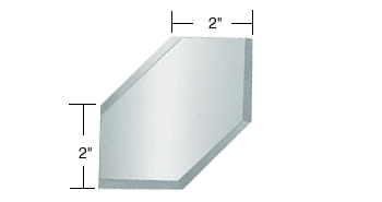 GDI Clear Mirror Glass 2" Emerald Corner Beveled on 4 Sides