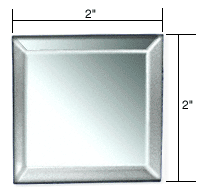 GDI Clear Mirror Square Shape Glass Mirror Baguettes