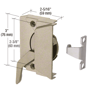 GDI Coppertone Right Hand Casement Window Lock with 2-3/8" Screw Holes