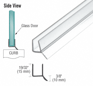 GDI Dual Durometer PVC Seal and Wipe for 1/2" Glass