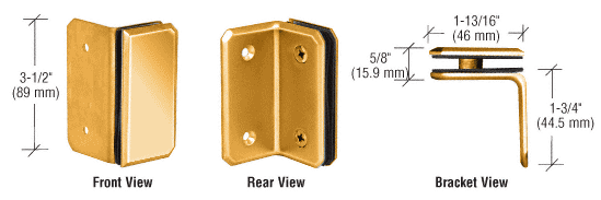 GDI Gold Plated Monaco Series Wall Mount Bracket