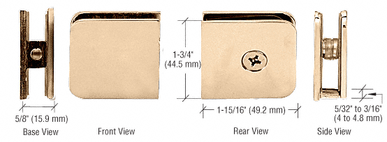 GDI Gold Plated Oversized Fixed Panel U-Clamp