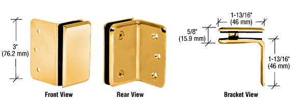 GDI Gold Plated Trianon Series Wall Mount Bracket