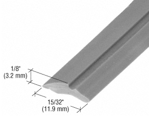 GDI Gray 15/32" Wide Glazing Spline - 1000' Roll