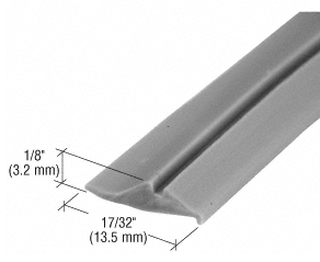 GDI Gray 17/32" Wide Glazing Spline - 100' Roll