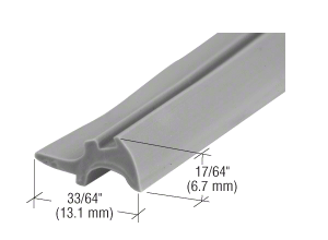 GDI Gray 33/64" Wide Glazing Spline - 1000' Roll