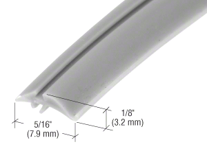 GDI Gray 5/16" Width Glazing Spline - 100' Roll
