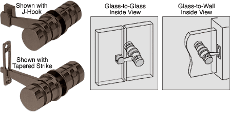 GDI Oil Rubbed Bronze 180 Degree Knob Latch