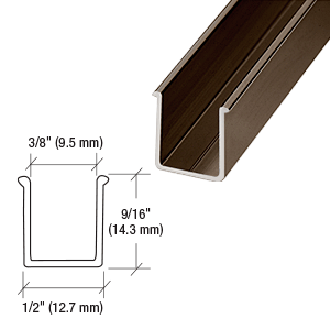 GDI Oil Rubbed Bronze 72" Snap-In Filler Insert for Shower Door Header