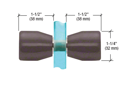 GDI Oil Rubbed Bronze Back-to-Back Bow-Tie Style Knobs