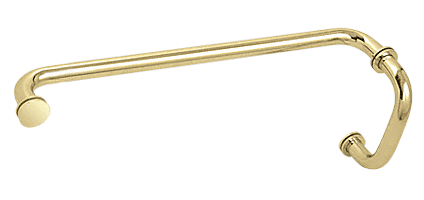GDI Polished Brass 6" Pull Handle and 18" Towel Bar BM Series Combination With Metal Washers