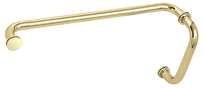 GDI Polished Brass 8" Pull Handle and 18" Towel Bar BM Series Combination With Metal Washers