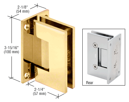 GDI Polished Brass Vienna 037 Series Wall Mount Hinge