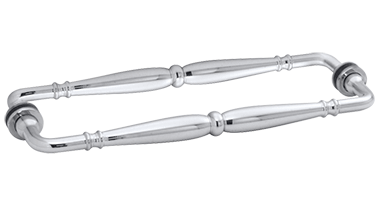 GDI Polished Chrome Victorian Style 12" Back-to-Back Towel Bar