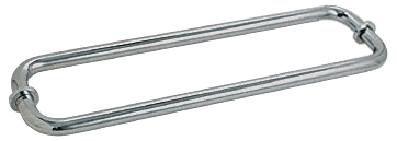 GDI Polished Nickel 12" BM Series Back-to-Back Tubular Towel Bars With Metal Washers