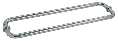 GDI Polished Nickel 18" BM Series Back-to-Back Tubular Towel Bars with Metal Washers