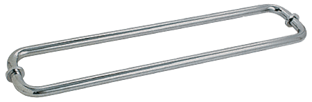 GDI Polished Nickel 24" BM Series Back-to-Back Tubular Towel Bars With Metal Washers