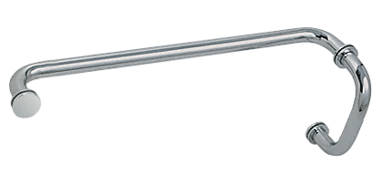 GDI Polished Nickel 6" Pull Handle and 18" Towel Bar BM Series Combination With Metal Washers