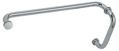 GDI Polished Nickel 8" Pull Handle and 18" Towel Bar BM Series Combination With Metal Washers