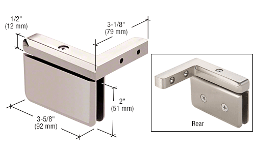 GDI Polished Nickel Prima 05 Series Right Hand Offset Mount Hinge