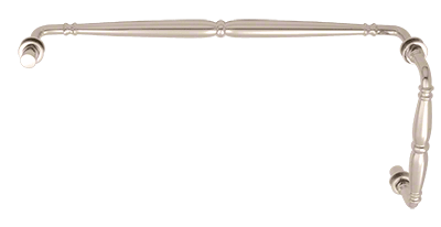 GDI Polished Nickel Victorian Style Combination 8" Pull Handle 18" Towel Bar
