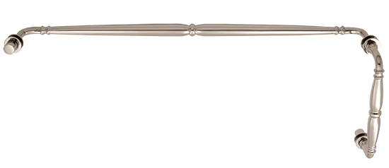 GDI Polished Nickel Victorian Style Combination 8" Pull Handle 24" Towel Bar