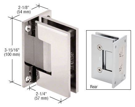 GDI Polished Nickel Vienna 037 Series Wall Mount Hinge