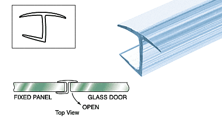 GDI Polycarbonate H-Jamb 180 Degree for 10 mm Glass