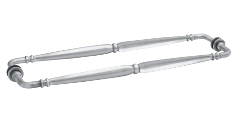 GDI Satin Chrome Victorian Style 18" Back-to-Back Towel Bar
