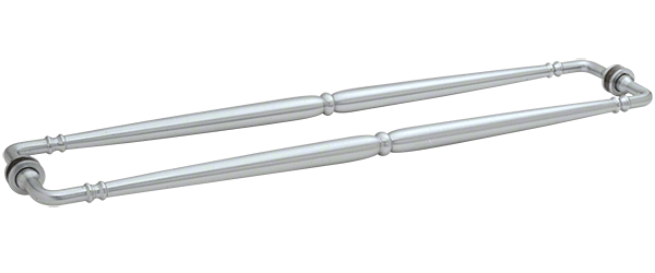 GDI Satin Chrome Victorian Style 24" Back-to-Back Towel Bar