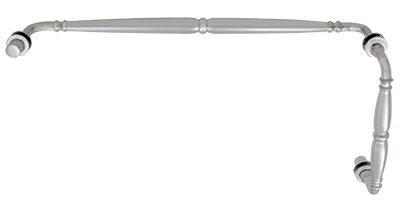 GDI Satin Chrome Victorian Style Combination 8" Pull Handle 18" Towel Bar