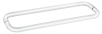 GDI White 18" BM Series Back-to-Back Towel Bar Without Metal Washers
