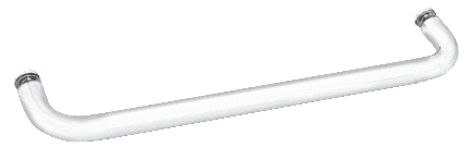 GDI White 24" BM Series Single-Sided Towel Bar Without Metal Washers