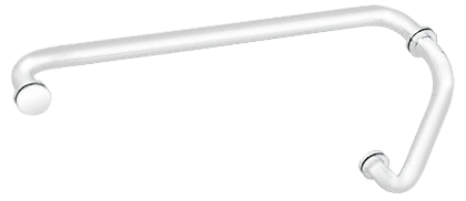 GDI White 8" Pull Handle and 18" Towel Bar BM Series Combination With Metal Washers