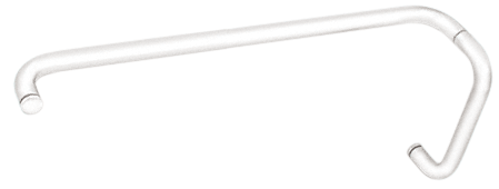 GDI White 8" Pull Handle and 24" Towel Bar BM Series Combination Without Metal Washers