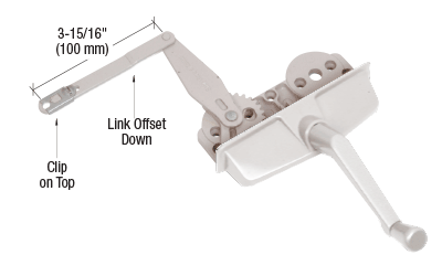 GDI White Left Hand EntryGard® Dyad Casement Window Operator