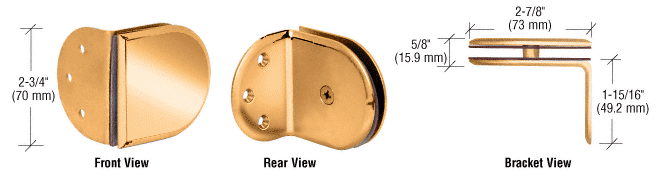 Gold Plated Berlin Series Wall Mount Bracket