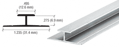 Polished Aluminum Divider Bar
